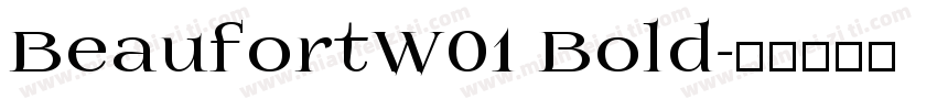 BeaufortW01 Bold字体转换